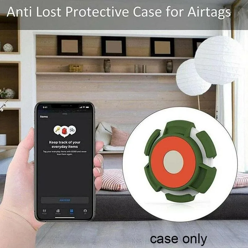 

1pcs Protective Case For Airtags Magnetic/adhesive Tpu Protector Cover Anti-lost Locator Tracker Protective Case Shell