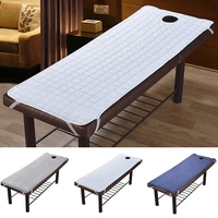 1pc anti slip spa massage table bed sheet cover with 4 corner elastic band and breath hole for 190x80cm beds home textile