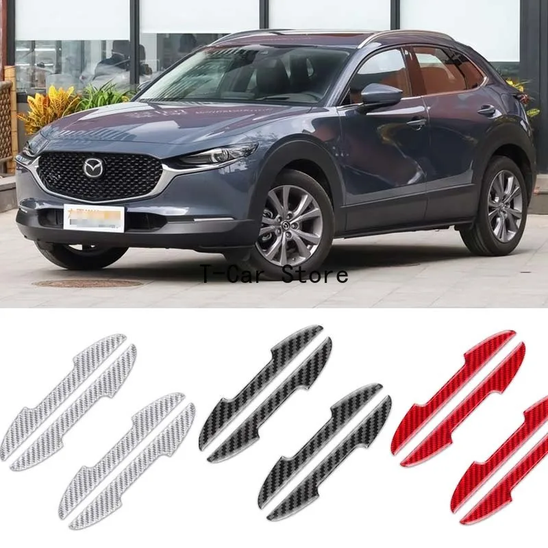For Mazda 3 Axela 6 CX-30 CX-5 CX-9 CS-8 MX-8 RX-7 Car Side Door Edge Guard Bumper Trim Protector Carbon Fiber Stickers