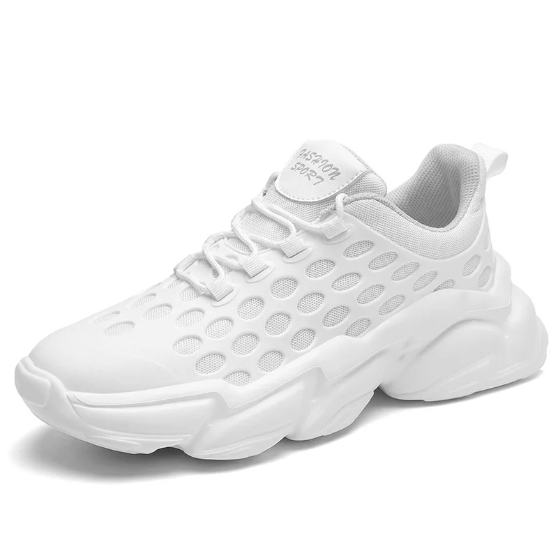 

Men's shoes new breathable small white shoes father shoes thick-soled athleisure shoes cold stick breathable mesh shoes
