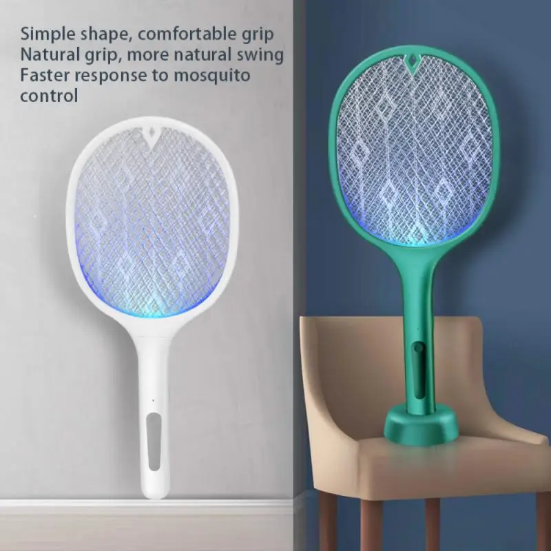 

LED Electric Bug Zapper Summer Trap Mosquito Killer Lamp Bedroom Fly Insect Swatter Trap Racket Flies Swatter Home Pest Control