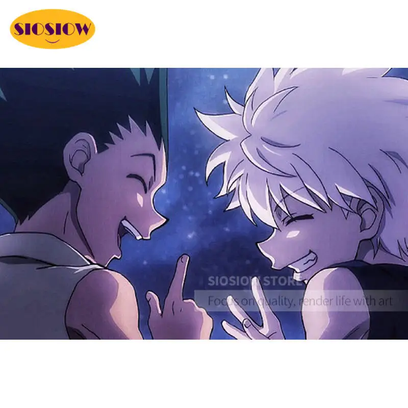 

DIY Diamond Painting Full Square Killua Gon Hunter X Hunter 5D Embroidery Anime Poster Pictures Wall Home Decor Best Friend Gift