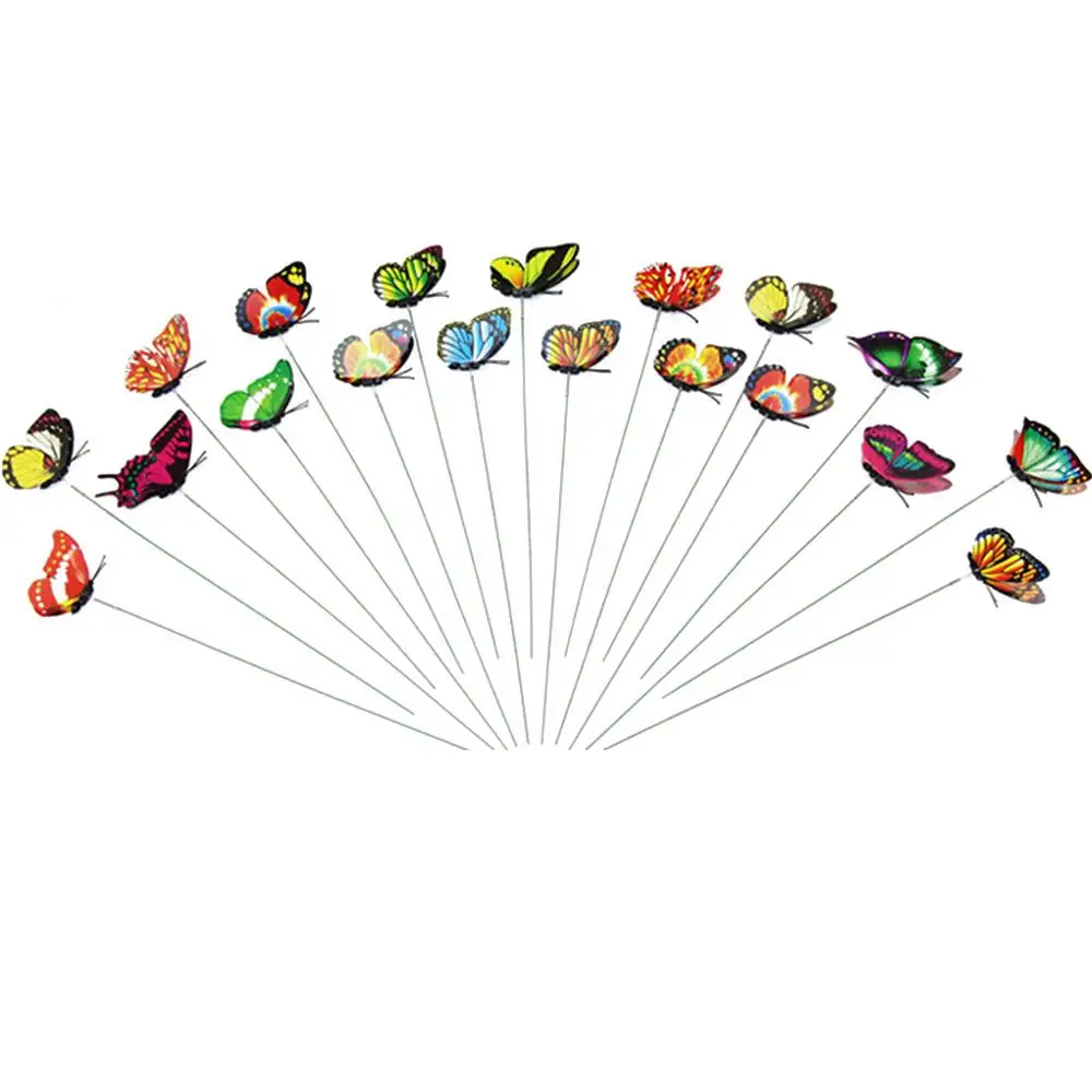 На палочках украшение для сада газон реалистичное креативное Бабочка газона 3D