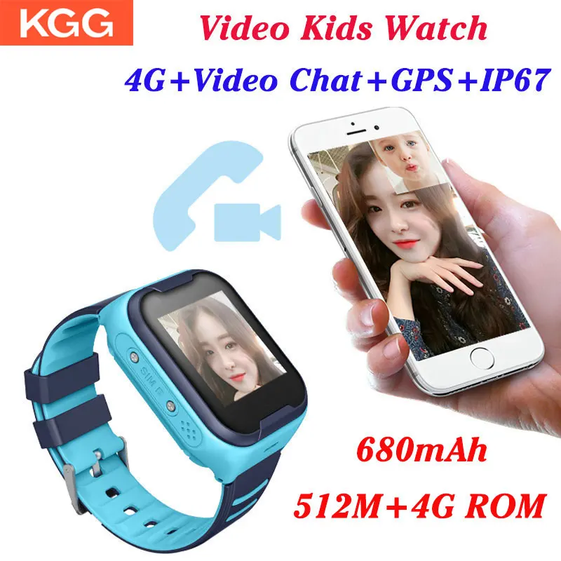 4G Wifi GPS Детские умные часы трекер детские телефон цифровой SOS Будильник камера для