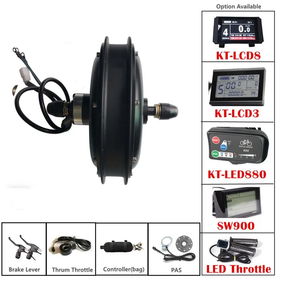 48V 1000W жира фара для электровелосипеда в мотор контроллер электрического