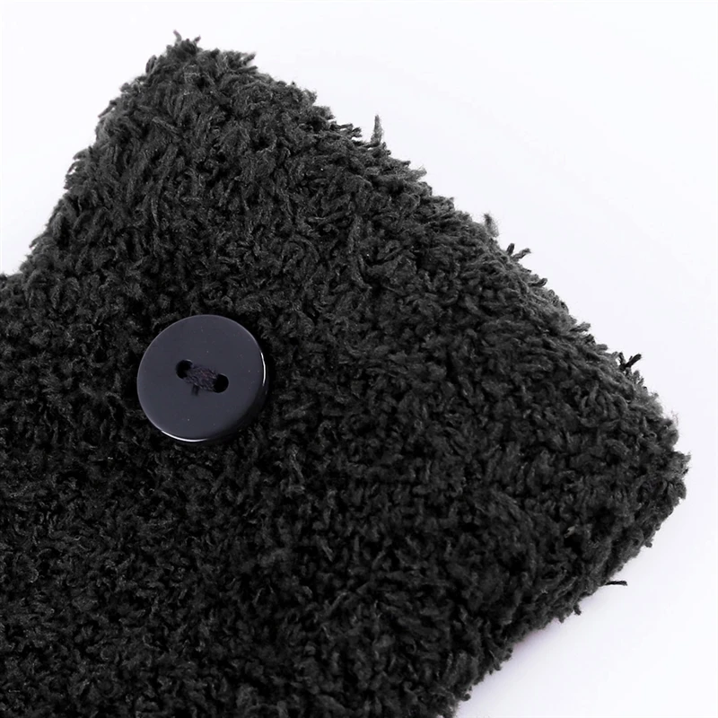 

2021 Winter Warm Thickening Wool Gloves Knitted Flip Fingerless Flexible Exposed Finger Thick Gloves Mittens Men Women Glove