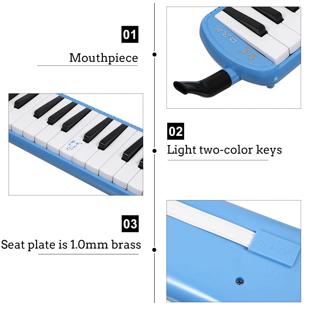 

1 Set of 32 Keys Melodica Kids Piano Style Melodica Funny Children Musical