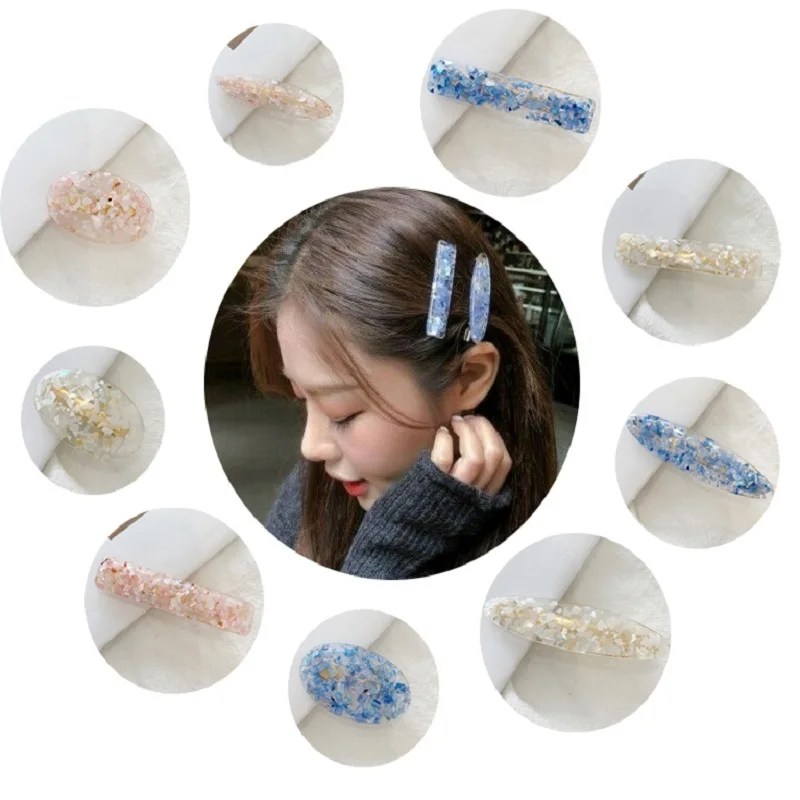 Женские заколки для волос винтажные геометрические Овальные Заколки розового и