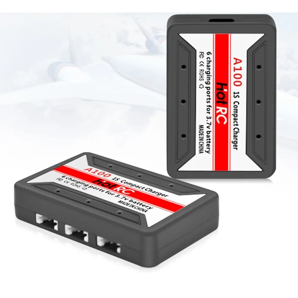Новый HotRc A100 6 в 1 3 7 Lipo зарядное устройство с защитой от перегрева для Hubsan X4 Q4 H107L H107C