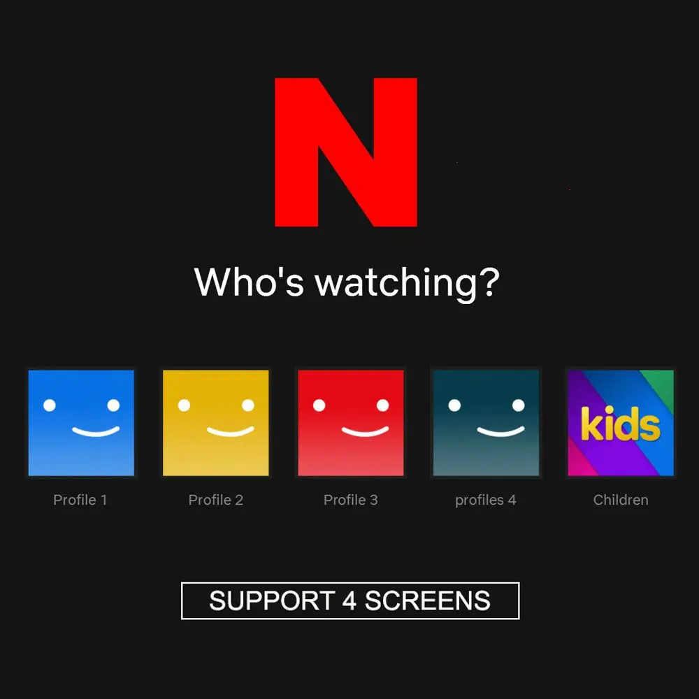 Netflix 1 год месяц подписка Премиум Ультра HD Поддержка 4 экранов Android телеприставка