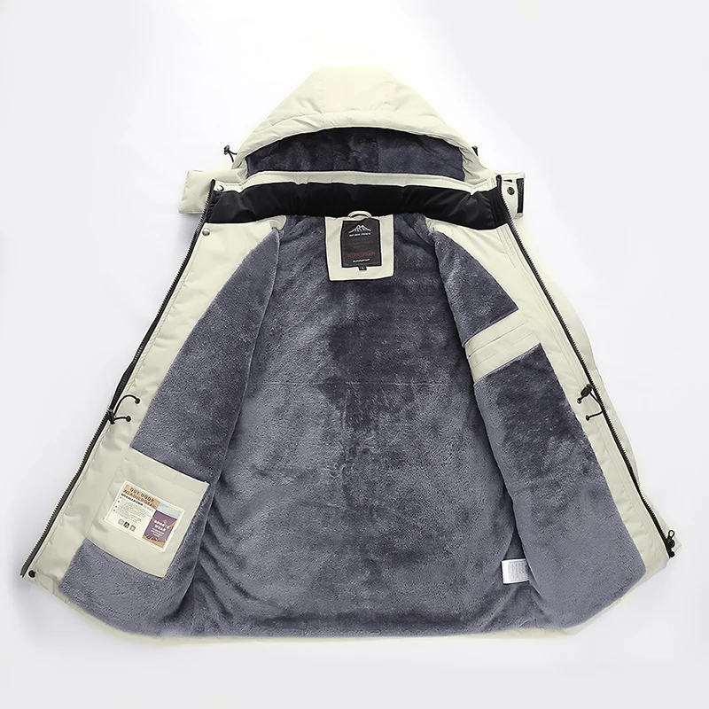 Winter Jackets Plus Size 6XL 7XL 8XL Thicken Fleece Warm Coats Men Outwear Casual Waterproof Windproof Hooded Jacket Men Parka