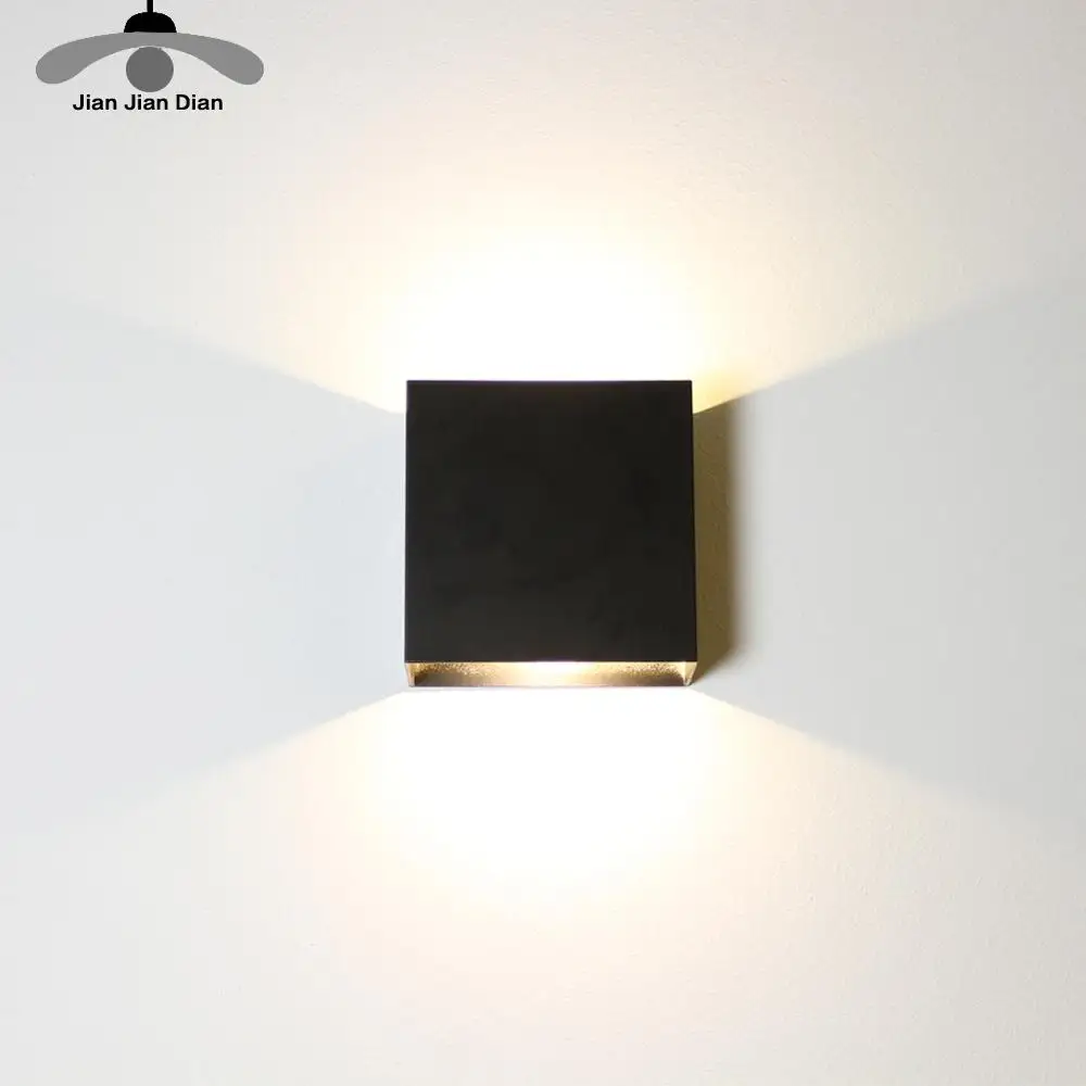 Светодиодный настенный квадратный приглушаемый светильник 110 В 220 В|Комнатные