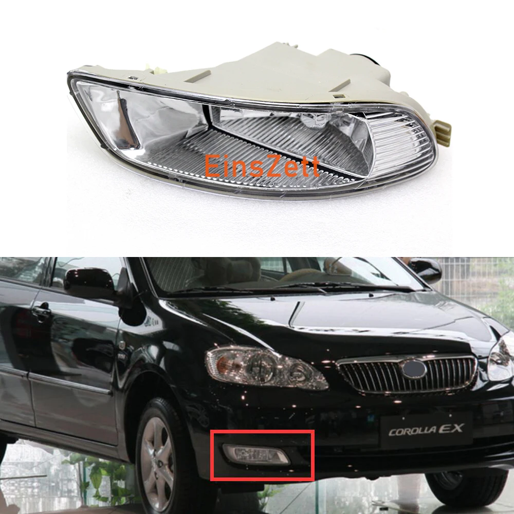 

Car Fog Lamp Assembly For Toyota Corolla 2003-2009 Front Bumper Lamp Daylight
