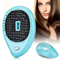 electric ionic hairbrush portable mini small hair magic beauty brush negative ions hair comb new hair modeling styling tools
