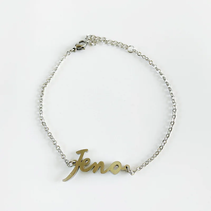 Браслет-цепочка женский из нержавеющей стали серебристый | Украшения и