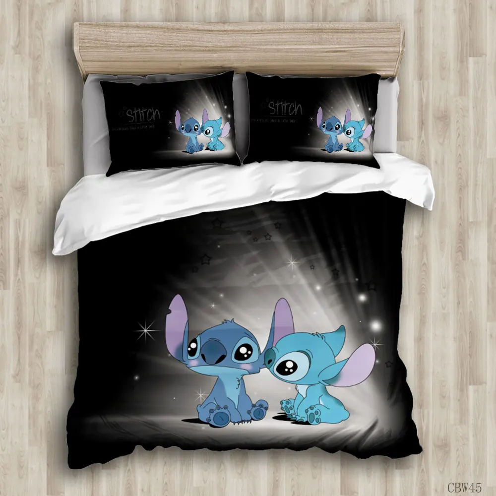 

Blue Cartoon Outer Space Biology Stichai 3D Printed Bedding Children's High Quality Soft Bedding Set King Double Bed Quilt Cover