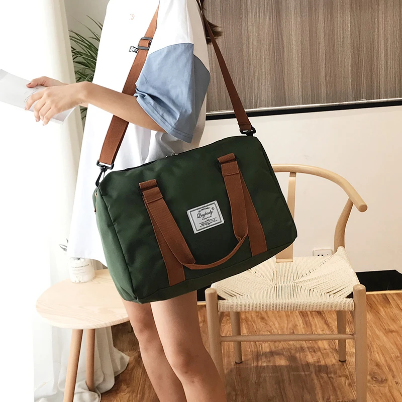 Jiessie&Angela Travel Bags Hand Luggage For Women Storage Bag Casual Men Large Capacity Travel Handbag Waterproof Weekend Bags