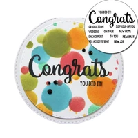 blessings about congrats stamp 2021 transparent clear silicone stamp phrase seal for diy scrapbooking
