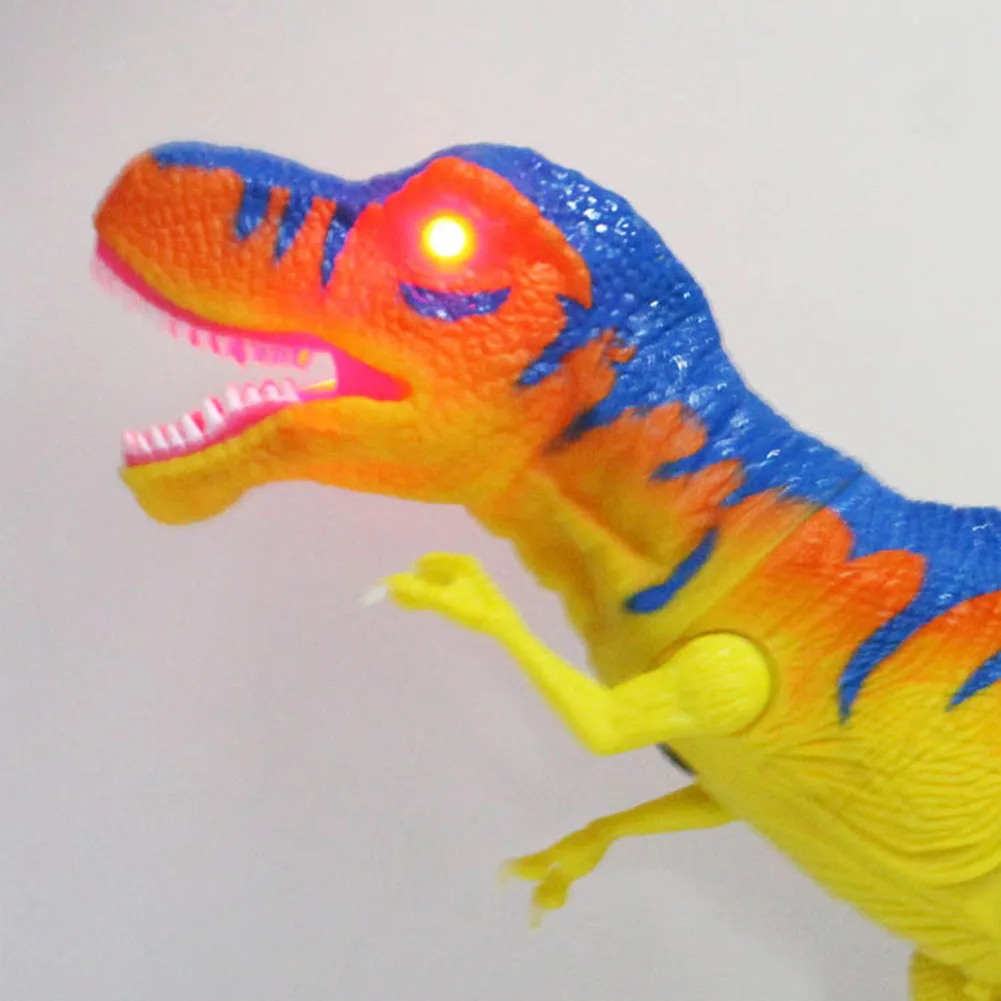 

Remote Control Tyrannosaurus RC Walking Dinosaur Toy with Shaking Head, Light Up Eyes and Sounds