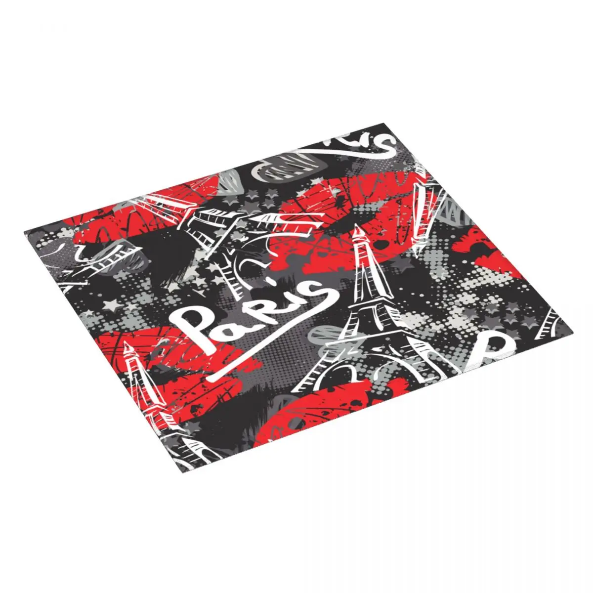 Сушильный коврик для рисования рисунков Эйфелевой башни и губ | Дом сад