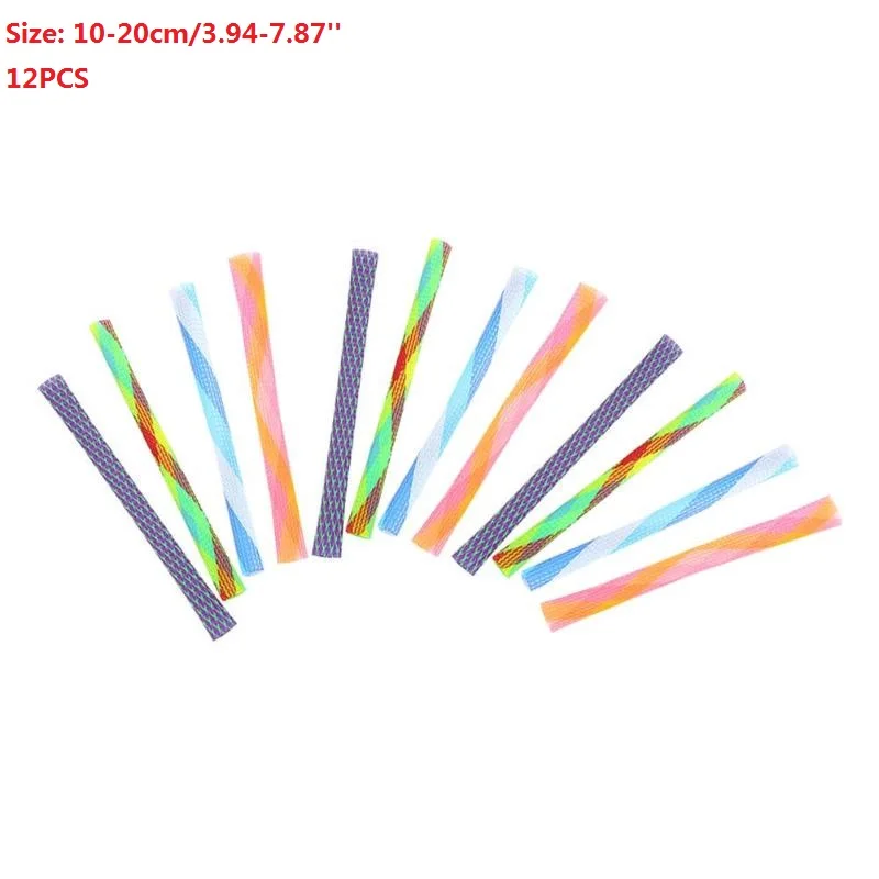 12pcs 10-20cm 1/2/6/12 шт. кошка Весна интерактивные игрушки широкий прочный датчик Пластик разные цвета пружины кошка игрушка, игра игрушка для домашних животных - Цвет: 12pcs 10-20cm