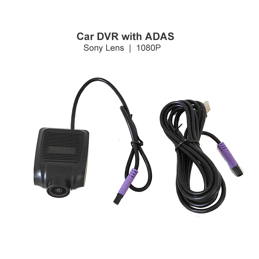 Buy Minicámara de salpicadero DVR para coche ADAS, grabadora de vídeo Full HD1080P, sensor G, visión nocturna, accesorios