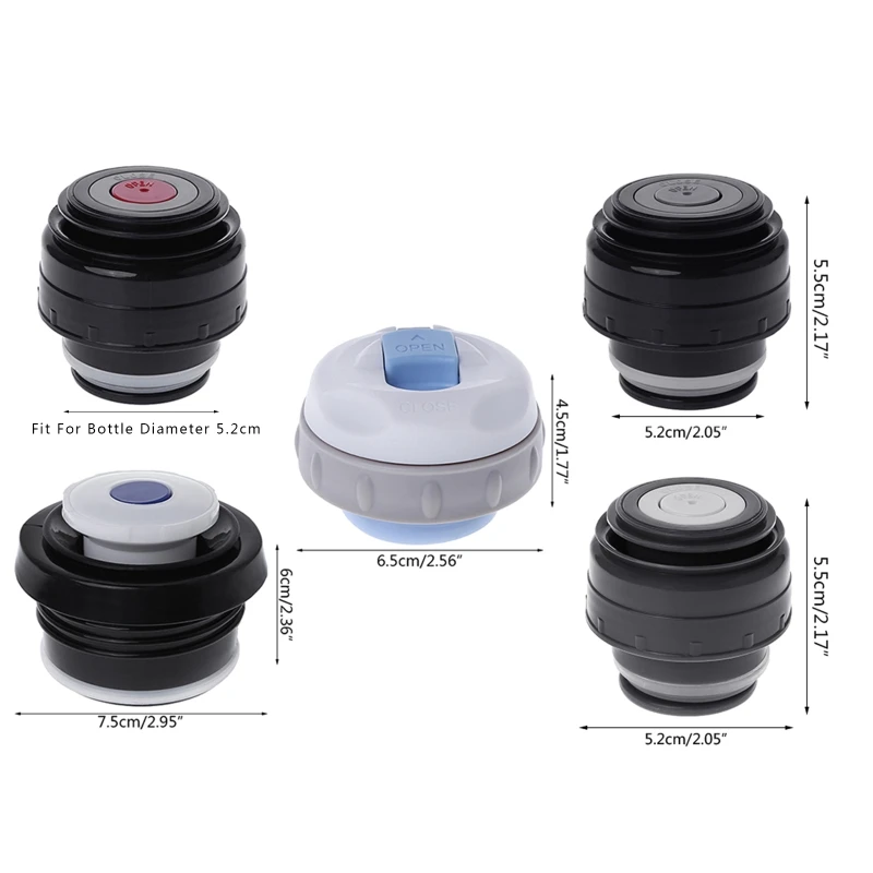 

5.2-7.5cm Vacuum Flask Lid Thermos Cover Portable Universal Travel Mug Accessories