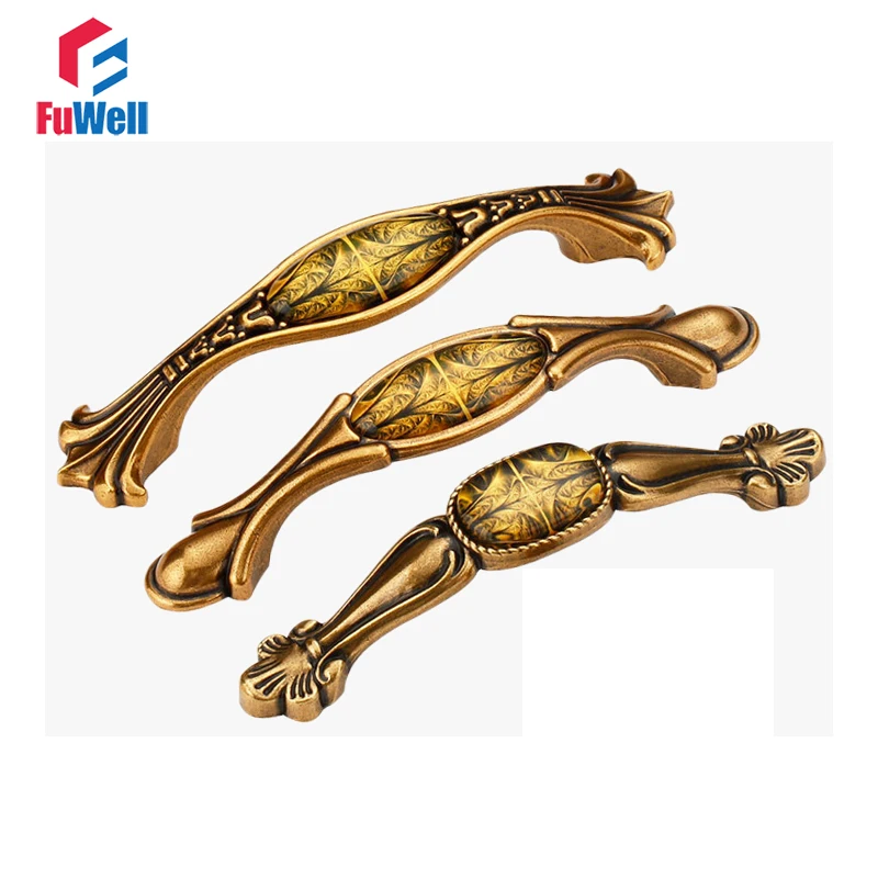 Ручка для мебели антикварная ручка 96/128/192 мм шкафа ручки ящиков фурнитура из