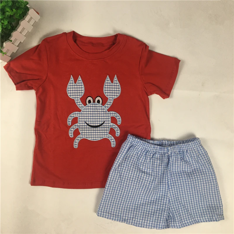 Puresun/Новое поступление Милые комплекты летней одежды для мальчиков с аппликацией
