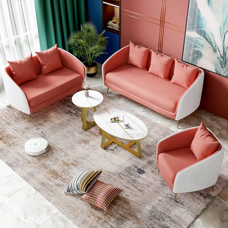 Nordic Роскошные Гостиная диваны переговоров диван Кофе стол мебель для дома отдыха