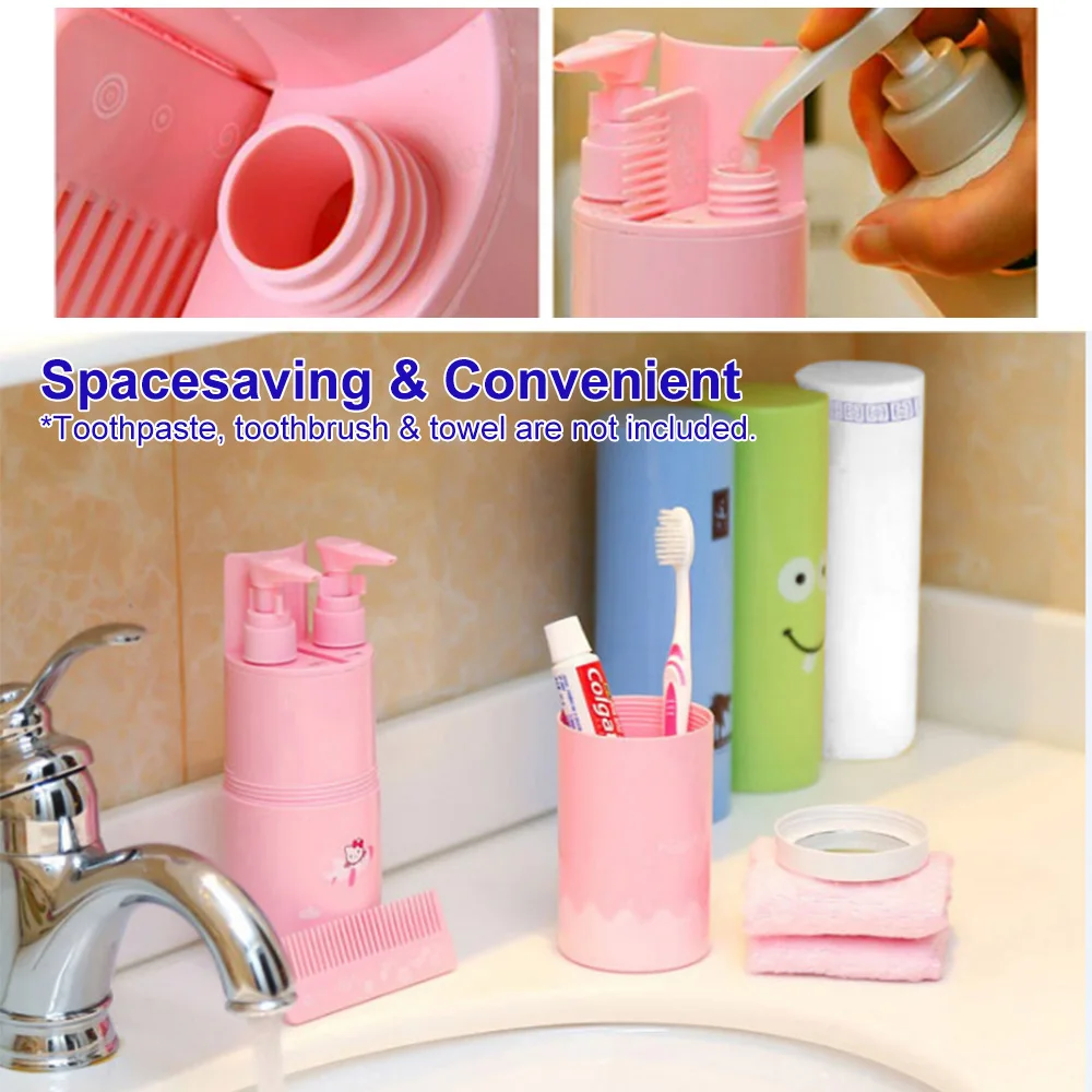 Многофункциональный держатель для зубных щеток портативный дорожный набор