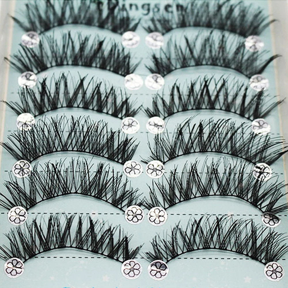 10 пар густых накладных ресниц ручной работы 3D норковые ресницы долговечные для