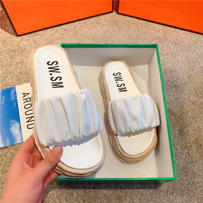 BARRUILUN нового размера плюс женские босоножки Сезон лето Обувь на толстой