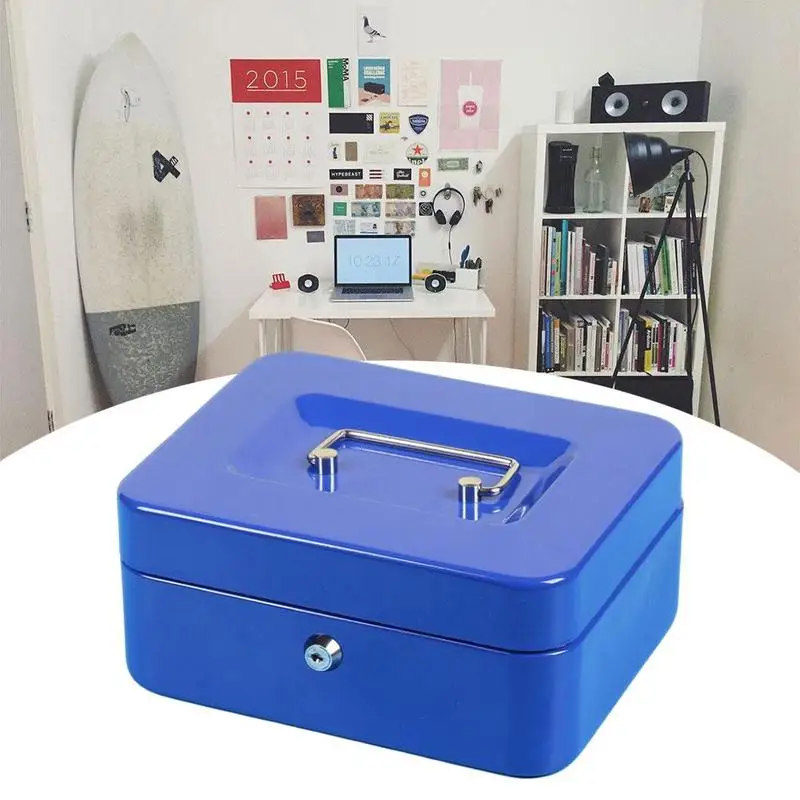 Портативный Сейф для ключей домашний магазин стальной мини ящик хранения монет