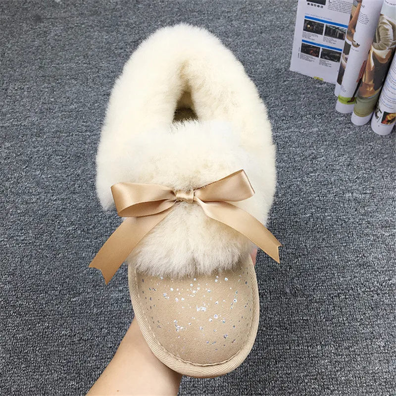 Женская Теплая обувь Новое поступление 2020 женские зимние сапоги из натуральной