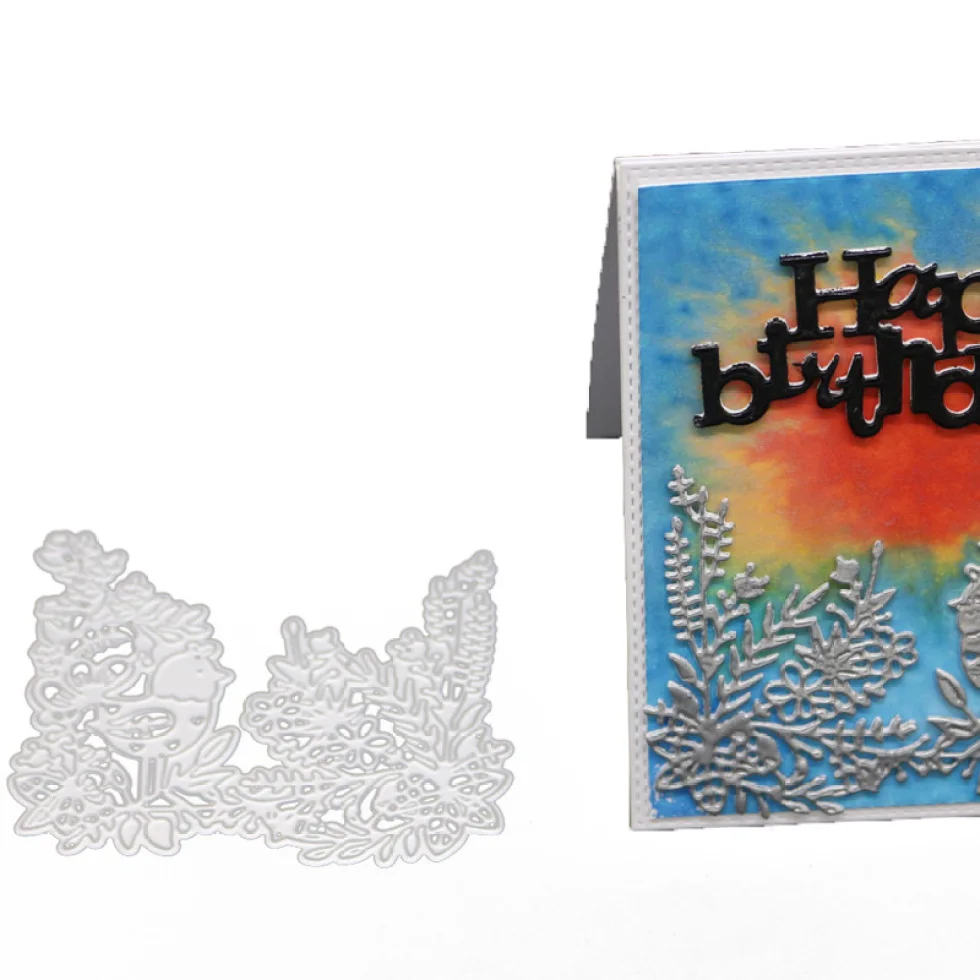 Металлический трафарет для резки ветвей дерева и птиц скрапбукинга фотоальбома