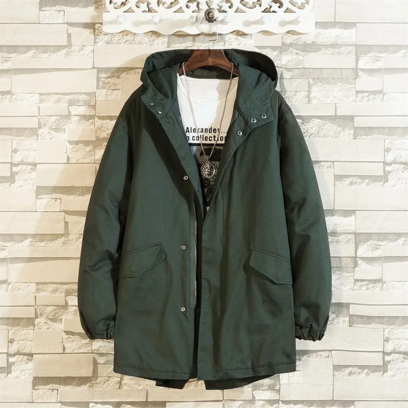 Куртка Мужская Утепленная на молнии хлопковая Повседневная Верхняя одежда