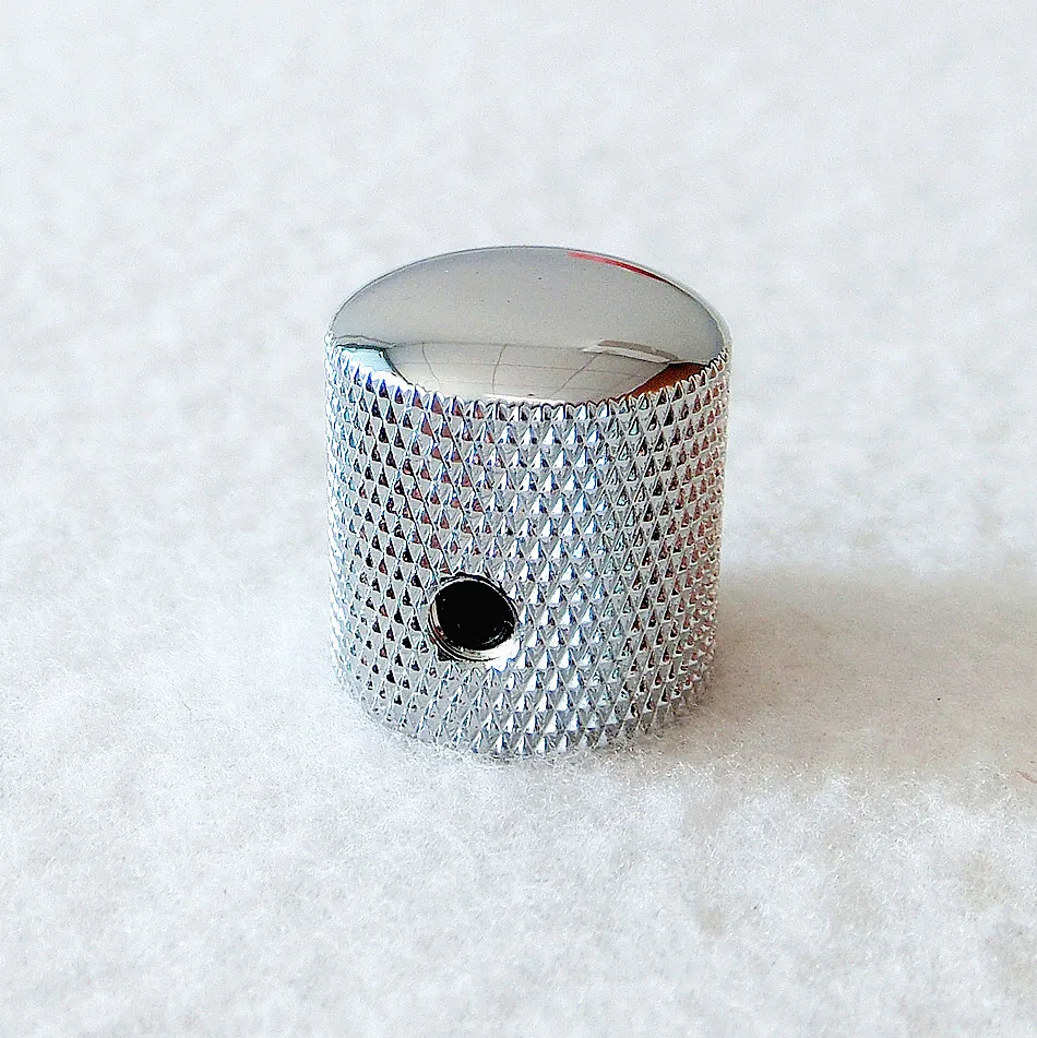 2 шт. Хромированная ручка громкости с отверстием для винта, латунная куполообразная гитара 6 мм с разъемом, цветные детали для гитары.