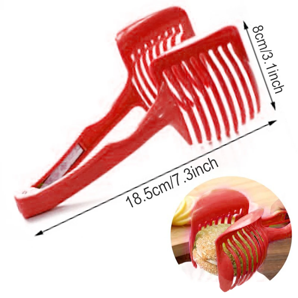 Многофункциональный кухонный помощник красный помидор круглый зажим для