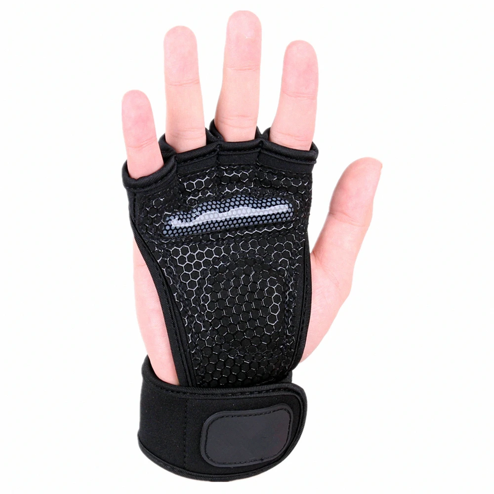 

Workout Hand Protector Sports Gym Gloves Silicone Anti-Slip Dumbbell Kettle Fitness Bodybuilding Weightlifting Training
