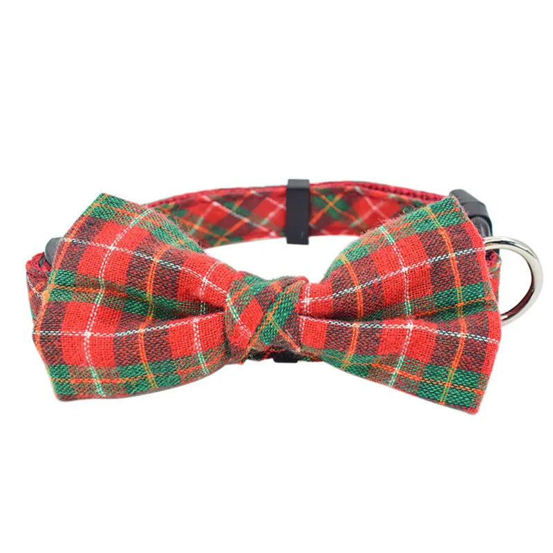 Собачий ошейник однотонный D образный бант ошейники для щенков чихуахуа с