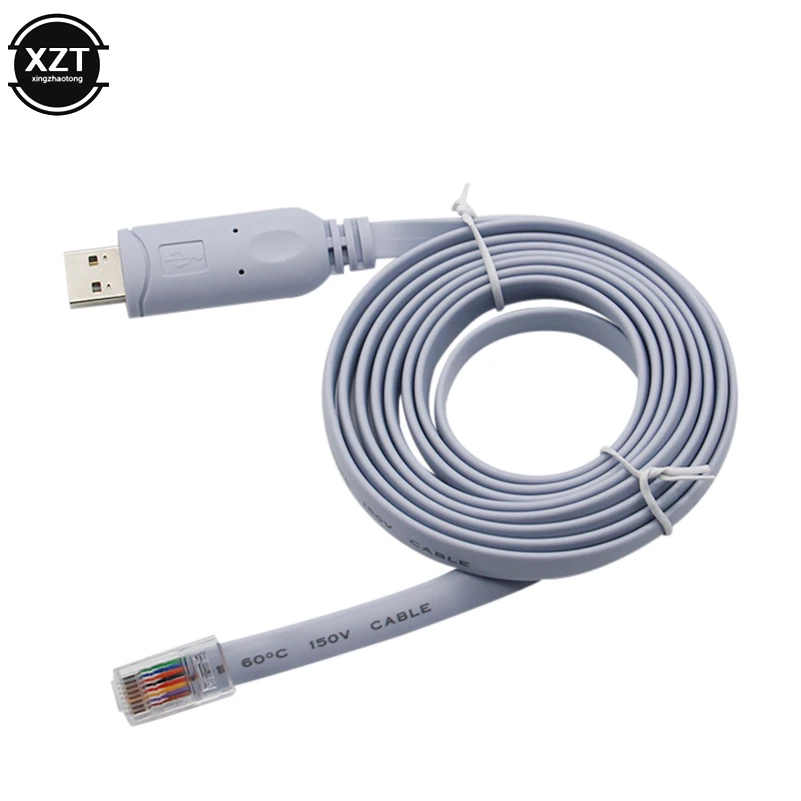 Кабель USB RS232 к RJ45 FT232R для маршрутизатора Cisco H3C HP Arba 9306 Huawei Fortinet переворот 72-3383-01 |