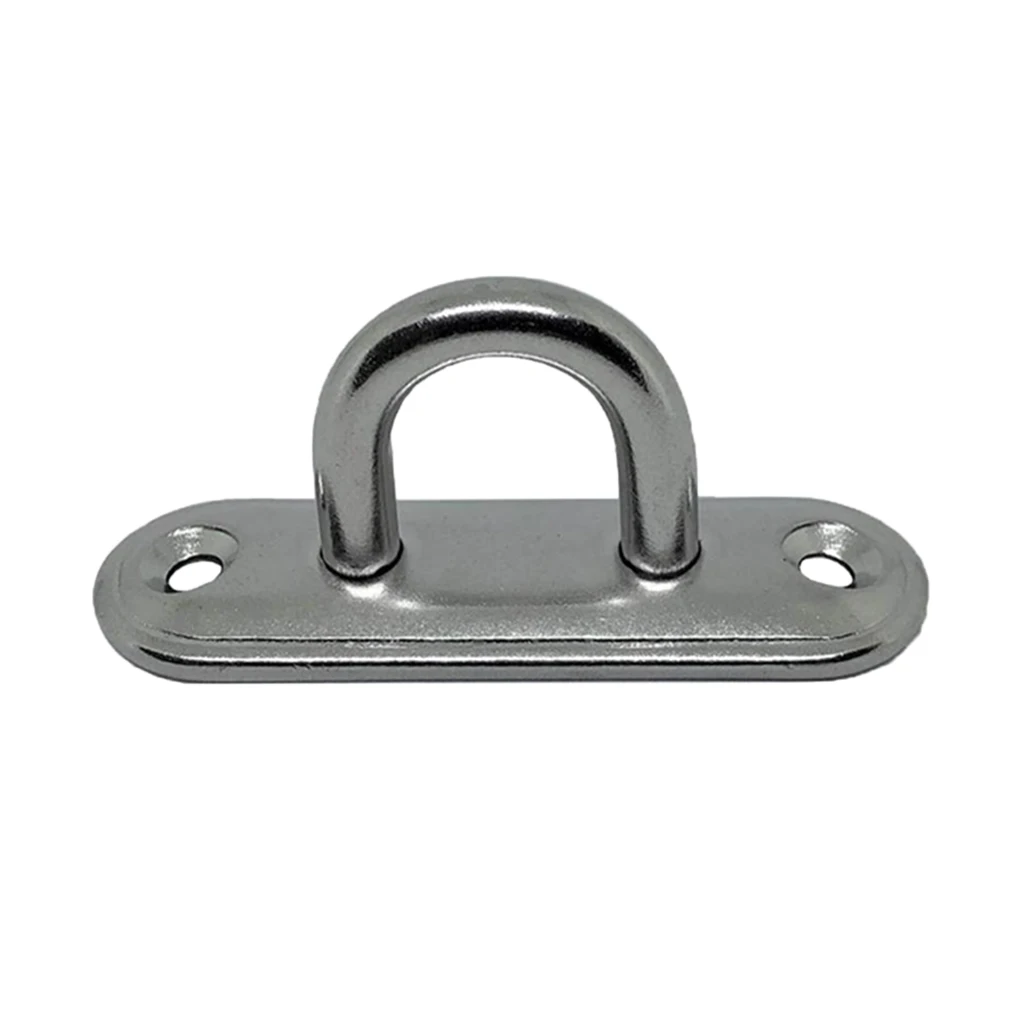 

304 Stainlee Steel Pad Eye Plate Marine Boat Wall Mount Hook Hanger Anchor