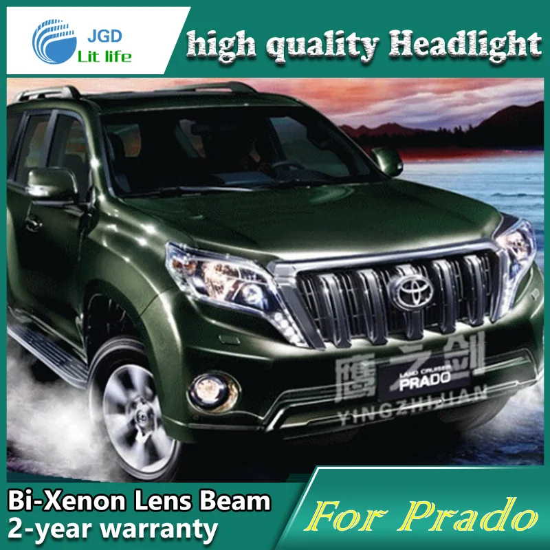 Чехол для стайлинга автомобиля Toyota Prado 2014 светодиодный светильник s DRL дневные
