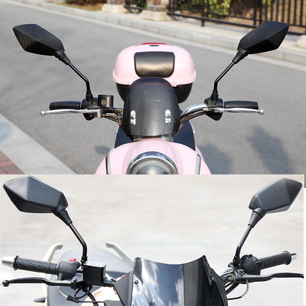 Универсальный 10 мм мотоцикл зеркало заднего вида боковое Распродажа Большой