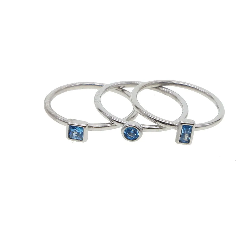 100% Настоящее серебро 925 сверкающее кольцо с фианитами и кристаллами изящное