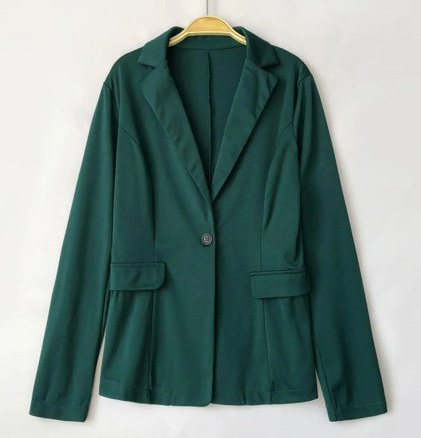 EC.MS офисный женский однотонный комплект из 2 предметов Тонкий Блейзер на