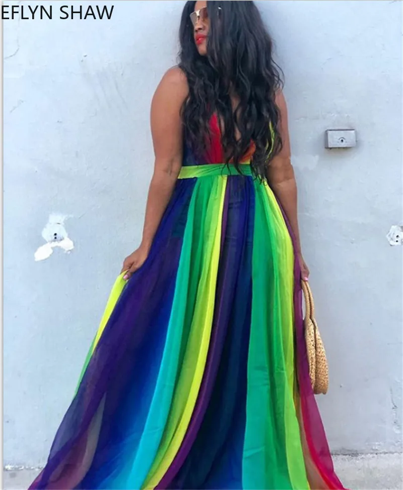 Летнее платье Bohoo новое женское шифоновое с открытой спиной градиентные цвета