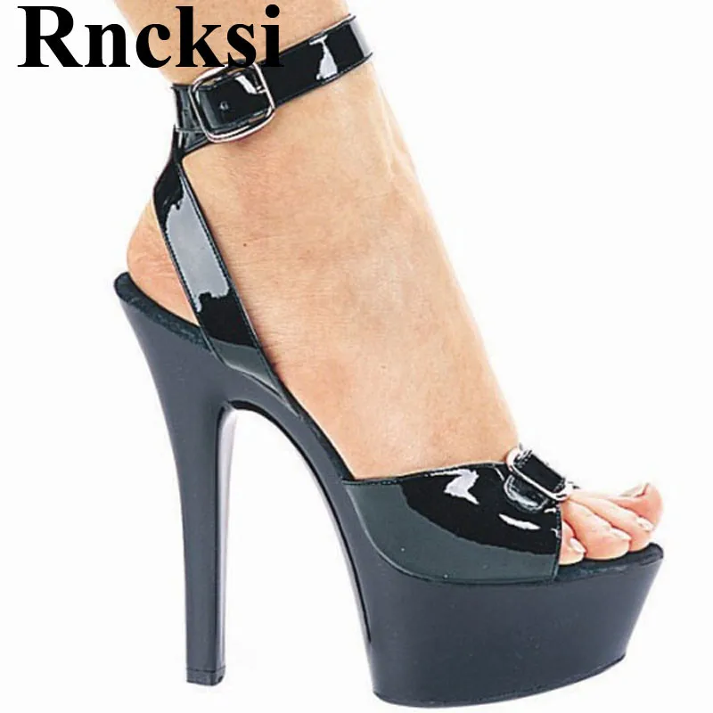 

Rncksi Hot New Style Sexy Straps Women Spring Fashionable High-heeled Sandals 15 cm High Heels Wedding Pole Dance Sandals
