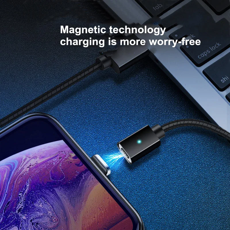 Vanniso 1 м 2 м микро USB кабель Магнитный кабель для iphone 3A Быстрая зарядка usb type C мобильный телефон быстрое зарядное устройство магнитный кабель для передачи данных